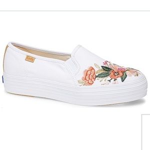 Floral Embroidered Keds